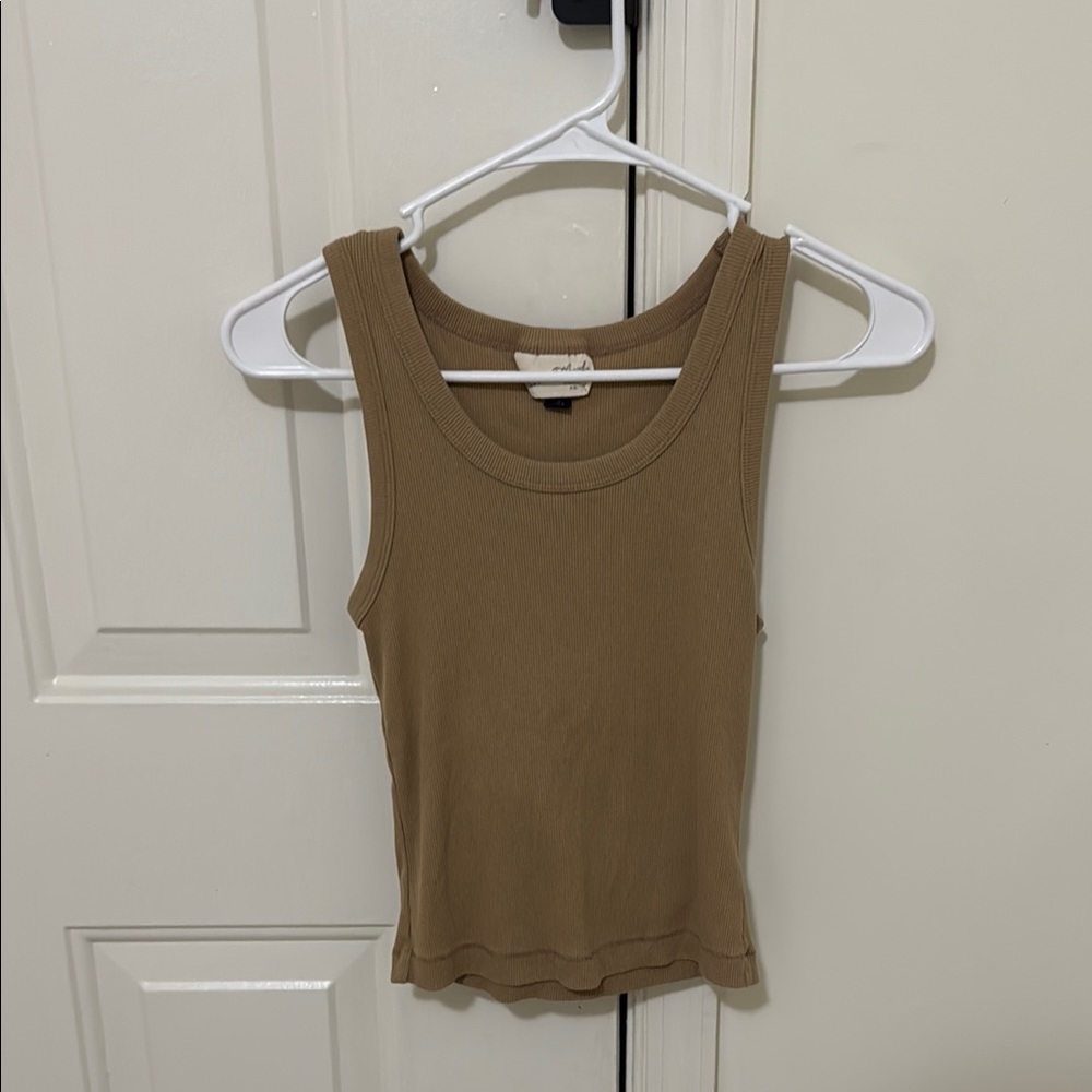 Tan Sleeveless Top